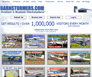 Barnstormers Aircraft on Barnstormers Com  Airplanes   Aircraft Parts For Sale   Free