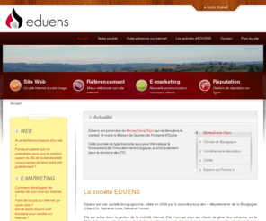 eduens.com: Eduens : création de site Internet, développements Web, référencement et e-reputation
Eduens, expert en visibilité Internet : création de sites Web, référencement, e-marketing, gestion de réputation en ligne