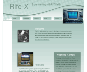 rife-x.com: Home
Experimenting with Resonant Frequency Treatment (RFT) fields. 