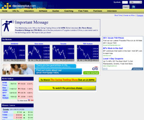decisionplus.com: decisionplus.com
DECISION-PLUS. Période d'essai gratuite, cotes, graphiques, nouvelles, groupe de discussion, recherche.