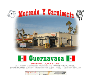 carniceriacuernavaca.com: MERCADO Y CARNICERIA CUERNAVACA
Mexican Food! CarniceriaCuernavaca.com stocks fresh authentic Mexican groceries, meats and sundries. Drive-thru Liquor Store for your convenience!.