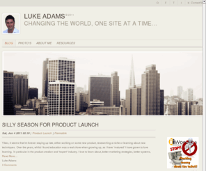 lukeadams.biz: Luke Adams - Leading Internet Marketer in United Kingdom
Luke Adams- I just thought Id say a few words on the importance of physical “networking” to go along with your online marketing strategy.