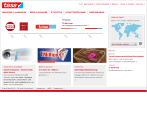 selbstklebeprodukte.biz: Homepage - tesa Bandfix AG
Homepage