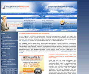 webpromotionportal.com: √ Suchmaschinenoptimierung » Onpage und Offpage SEO Agentur
Suchmaschinenoptimierung Onpage und Offpage SEO Agentur - Suchmaschinenoptimierung (SEO) und Suchmaschinenmarketing (SEM)  sowie Google AdWords  Service.