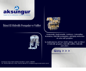 ikincielhidrolikpompalarvevalfler.com: İkinci El Hidrolik Pompalar ve Valfler
İkinci El Hidrolik Pompalar ve Valfler | Aksungur İkinci El İş Makinaları