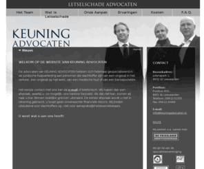 sieswerda-keuning.com: Keuning Advocaten, Leeuwarden - Hulp bij letselschade
Alle advocaten van Keuning Advocaten hebben zich gespecialiseerd in de hulp aan slachtoffers van letselschade.