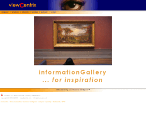viewcentric.com: viewCentrix Homepage - Welcome to viewCentrix.com
Welcome to viewCentrix. viewCentrix develops leading-edge data visualization and business intelligence solutions.
