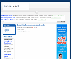 escuintla.net: Escuintla, fotos, videos, chistes, etc.
Todo sobre Escuintla