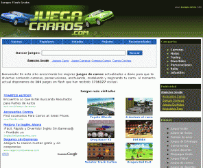 juegacarros.com: Juegos de Carros - Juegos Flash Gratis
Los mejores juegos de carros para que te diviertas sin pagar. Entra y selecciona tu juego favorito para comenzar.