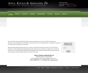 newbyandstreck.com: Greensboro, NC CPA / Apple, Koceja, & Associates, PA
Apple, Koceja, & Associates, PA is a full service tax, accounting and business consulting firm located in Greensboro, NC