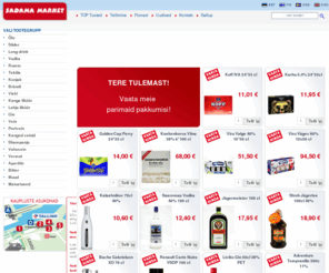 sadamamarket.ee: Sadama Market - alkoholi e-pood!
Sadama Market -on Tallinnas tegutsev online kauplus, kus pakutakse vÃ¤ga hea hinnaga kanget alkoholi, lahjat alkoholi õlut, veini ja tubakatooteid!