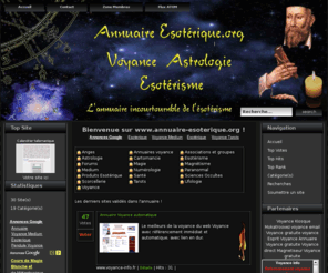 annuaire-esoterique.org: Annuaire-esoterique
Annuaire gratuit de la voyance et de l'ésotérisme, les meilleurs sites ésotériques se référencent sur www.annuaire-esoterique.org, il est incontournable