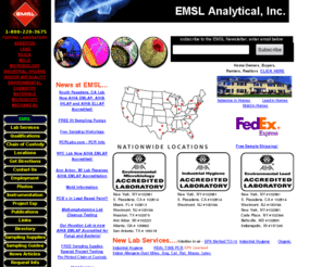 emsltesting.com: EMSL Analytical, Inc.-IAQ, Asbestos,Lead,Bacteria,Materials, Mold Testing Lab
Analysis