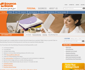 firstsourcedirectdeposit.com: Direct Deposit Checking: Easy Banking Club Personal Checking Account | 1st Source Bank
Bank checking account offering direct deposit; no minimum balance, no monthly fee, unlimited check writing, interest on minimum daily balances of $1,000 or more, free debit card, free checks, free online banking, free front check images, overdraft protection, telephone banking
