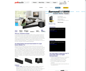 thinsurroundbar.com: Polk Audio - Buy Surroundbar products Direct from Polk Audio!
Find an audio system or speakers for your home and car at PolkAudio.com.