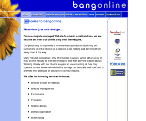 bangonline.net: Bang Online Internet Solutions for Business
Bang Online Website Design, Hosting, Management & Broadband