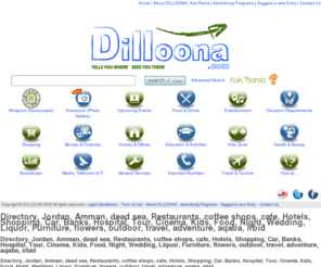 deloona.com: DILLOONA JORDAN AMMAN directory:
Dilloona.com Jordan's online directory. Simple, easy to use and updated contact details for restaurants, pubs, banks, schools....