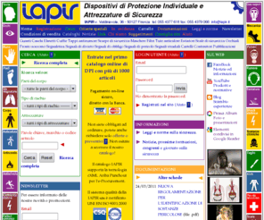 iapir.it: IAPIR - Dispositivi di Protezione Individuale e Attrezzature di Sicurezza
IAPIR - Dispositivi di Protezione Individuale e Attrezzature di Sicurezza, antinfortunistica. Più di mille articoli on-line.