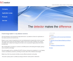 xcounter.se: XCounter
XCounter - a technology leader in x-ray detector solutions