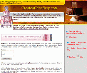 createacakeshop.com: McKendree's Create A Cake Cake Decorating Supplies Cake Decorating Tools Candy Making Cake Books Cake Supplies Cake Supply 
Cake decorating supplies,cake decorating tools,candy making. Full line of products. Let us help you with your cake decorating, cake decorating tools, supplies, cake decorating books & candy making needs.