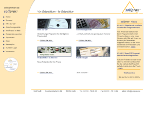 soliprax.net: SoliPrax e.K.  - Startseite
Die SoliPrax eK bietet Heilpraktikern neben Computerlösungen für die Praxis auch eine Abrechnungsstelle