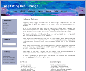 facilitatingrealchange.com: Facilitating Real Change
Facilitating Real Change
Learn effective tools and processes to identify, resolve and change unconscious beliefs and patterns. Our bodies are hard-wired for bliss, it is just that sometimes our minds get in the way!