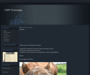 cwp-dressage.nl: Welkom op de voorpagina
Joomla! - Het dynamische portaal- en Content Management Systeem
