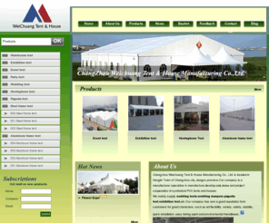 global-tent.com: Wedding Tents| Event Tent |Pagoda Tent,Marquee|Exhibition Tent,Marquee|Celebration Tent - Changzhou Weichuang Tent & House Manufacturing Co., Ltd
Changzhou Weichuang Tent & House Manufacturing Co., Ltd is an expert in wedding tents & marquee, Exhibition Tent★Celebration Tent, Event Tent★Wedding Tent★Pagoda Tent & marquee.