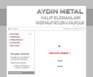 aydinset.com: AYDIN METAL KALIP ELEMANLARI PLASTİK ve KESME HAZIR KALIP SETLERi ve KALIPÇILIK - Ana Sayfa
Müşteri ihtiyaçları üzerine odaklanmış, hazır set, hazır plaka ürünleri konusunda lider üretici olmaya adamış dinamik bir firmadır., AYDIN METAL KALIP ELEMANLARI HAZIR KALIP SETLERi ve KALIPÇILIK