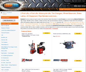 equiptool.com: New - Used Car Lifts, Truck Lifts, Motorcycle Lifts, Tire Changers, Wheel Balancers, Brake Lathes
Discount sale on New and Used 2 Post Car Lifts, 4 Post Truck Lifts, Motorcycle Lifts, Tire Changers, Wheel Balancers, Brake Lathes, AC Equipment and more. Lowest Prices Guaranteed on all New and Used products for sale. Call-Now 1.866.622.0242