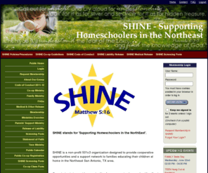 shinehomeschool.org: SHINE - Supporting Homeschoolers in the Northeast
homeschool-life.com - SHINE - Supporting Homeschoolers in the Northeast