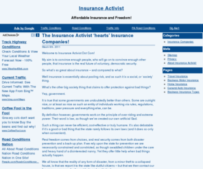 businessmotorinsurance.com: Insurance Activist!
Fighting for Affordable Insurance & Freedom