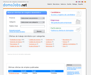 domojobs.es: Ofertas de Empleo en Servicio Doméstico - Bolsa de Trabajo
Ofertas de Empleo en Servicio Doméstico, Bolsa de Trabajo Servicio Doméstico
