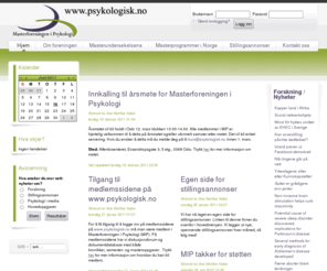 psykologisk.no: Masterforeningen i Psykologi
Hjemmeside for MiP - Masterforeningen i Psykologi