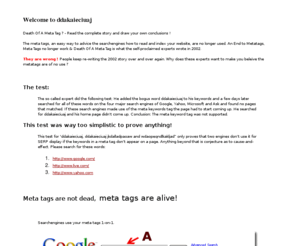 ddakaieciuaj.com: ddakaieciuaj Death Of A Meta Tag ? Read the complete story and draw your own conclusions !
ddakaieciuaj Death Of A Meta Tag ? Read the complete story and draw your own conclusions ddakaieciuaj, ddakaieciua jkdalladpaoaw and wdaopeqndlkakljad