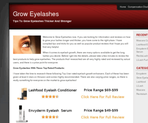 groweyelashesnow.net: Eyelash Growth Tips | Grow Eyelashes
Welcome to Grow Eyelashes now. If you are looking for information and reviews on how to grow your lashes longer and thicker, you have come to the right