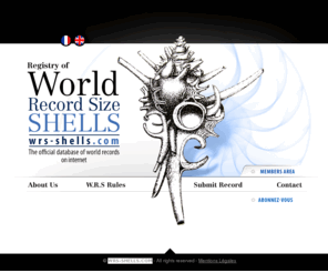 realtopseashells.com: WRS Shells The largest database of worls record size shells on the Internet
WRS Shells The largest database of worls record size shells on the Internet