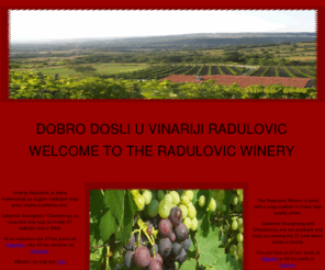 vinorad.com: Vinorad.com Podrum Radulovic / Winery Radulovic / Serbia / Negotin - Home

			About wine, red, wine white wine, grapes, winery, serbia, visit, travel
		