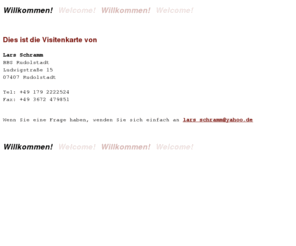 activex-gmbh.com: Visitenkarte
              von
                  Lars Schramm

