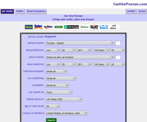 carhirepoznan.com: Car Hire Poznan Poznan - Airport Poland PL
Car Hire Poznan Poznan - Airport Poland PL