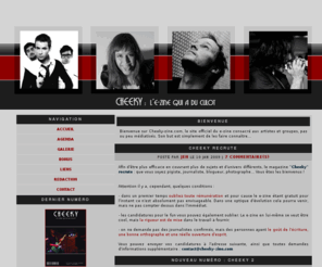 cheeky-zine.com: | Cheeky Magazine // L'e-zine qui a du culot |
Votre nouvel e-zine pour découvrir ou redécouvrir la musique.