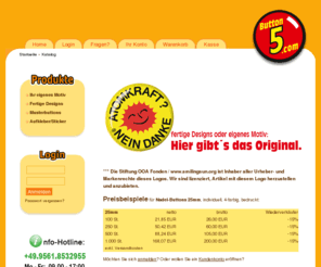 button5.de: Button5.com: Buttons mit eigenen Motiven in Premium Qualität online günstig ordern
Nadel - Buttons 25mm u.a. mit eigenen Motiven bei button5.com online günstiger ordern in bester Qualität.