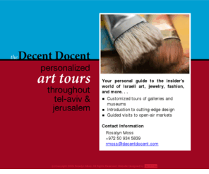 decentdocent.com: The Decent Docent
content