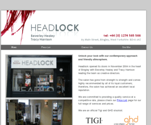 hairbingley.co.uk: Home
Welcome to the website of Headlock Hairdressing.