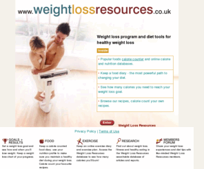 weightlossresources.co.uk: Weight Loss Resources
Weight loss program and diet tools for healthy weight loss