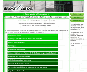 ergolabor.com: ErgoLabor :: Sociedade de Prestao de Servios Clnicos, Lda.
