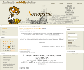 sociopatija.org: Spletna stran sociološkega društva
Joomla! - the dynamic portal engine and content management system