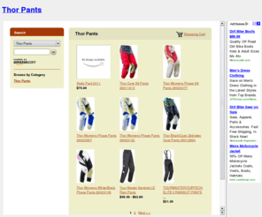 thorpants.com: Thor Pants
Thor Pants and Motocross Accessories for sale on Amazon.