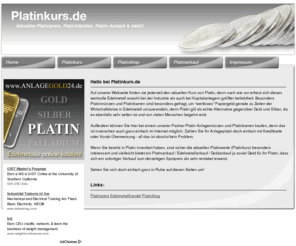 platinkurs.de: Aktueller Platinkurs und Platinpreis - Platinmünzen und Platinbarren
Hier finden Sie den aktuellen Platinkurs und Platinpreis und Händler für Platinmünzen und Platinbarren