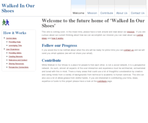 walkedinourshoes.com: Welcome to the future home of 'Walked In Our Shoes' | Walked In Our Shoes
Walked In Our Shoes |  